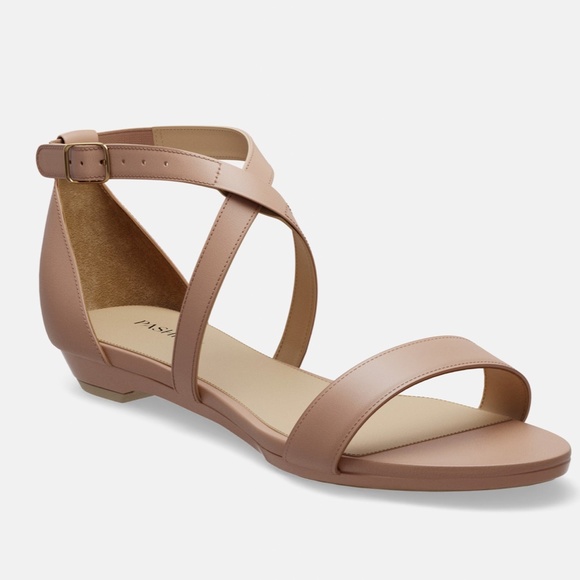 CONVERTIBLE HEEL - Pashion 1.0 The Sandal - Latte Leather Stiletto 4 Inch - Picture 6 of 7